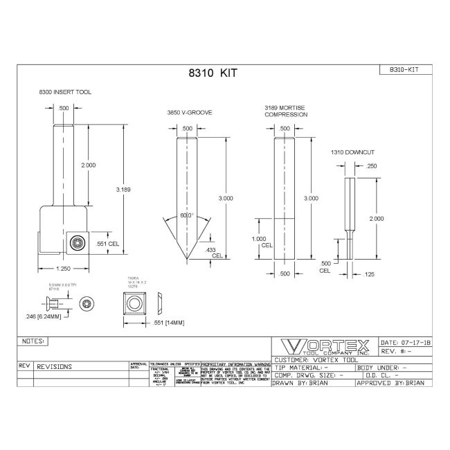 SHAKER DOOR KIT
