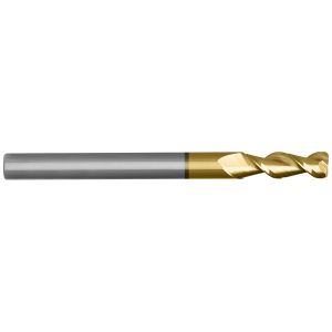 1/4'' X 1-1/4'' 2 FLUTE HIGH HELIX W/.030'' CORNER RADIUS-TiN COATING