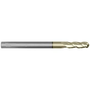 1/2'' X 1-1/4'' 4 FLUTE BALL NOSE-ZrN COATING
