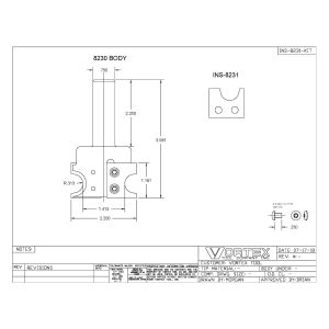 8230 BODY W/ INS-8232 INSERT