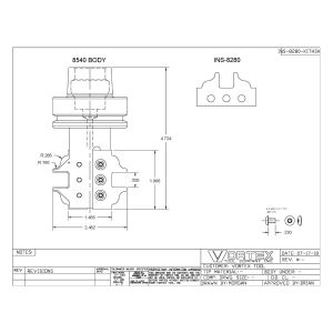 8540 BODY W/ INS-8280 INSERTS