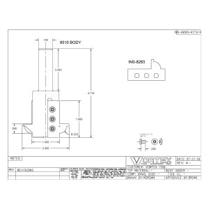 8510 BODY W/ INS-8283 INSERTS