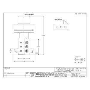 8520 BODY W/ INS-8285 INSERTS