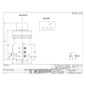 8525 BODY W/ INS-8286 INSERT