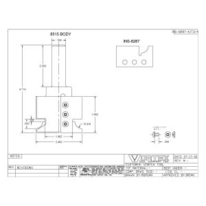 8515 BODY W/ INS-8287 INSERTS